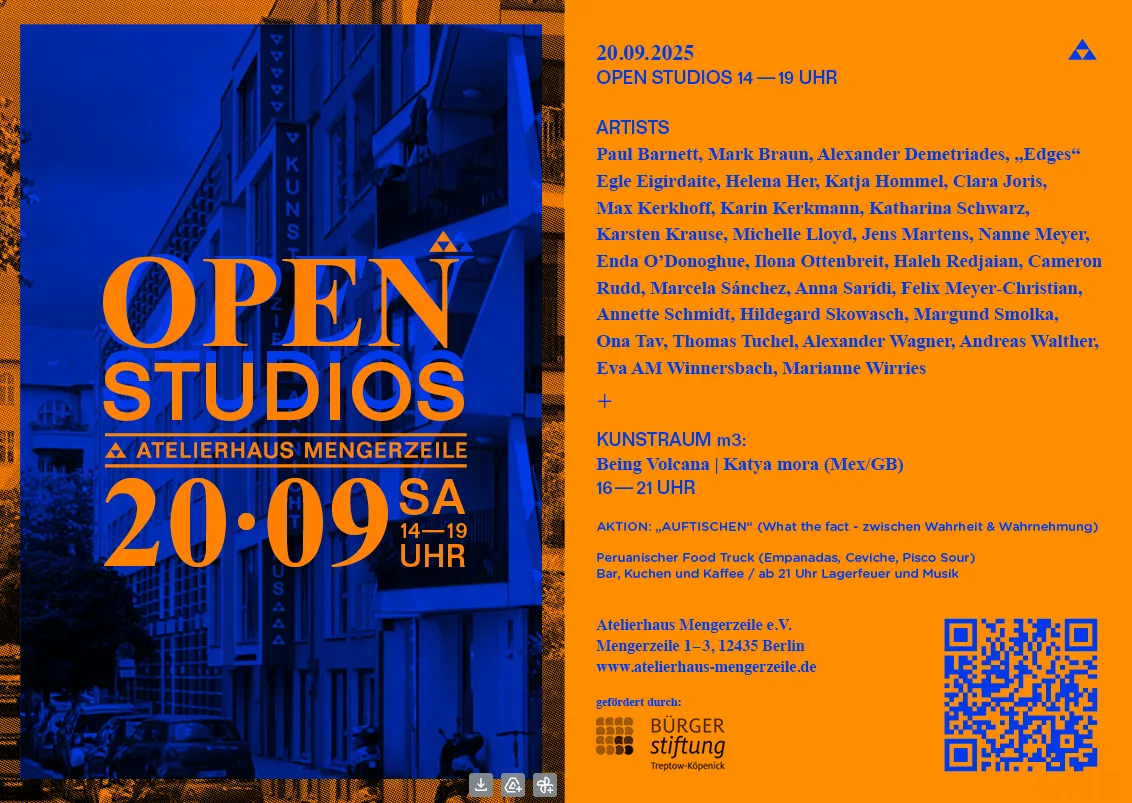 Open Studios 2025 - Atelierhaus Mengerzeile, Berlin - 20th Sept. – by Enda O'Donoghue